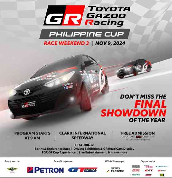 Final round of Toyota Gazoo Racing PH Cup 2024 all set on November 9 image