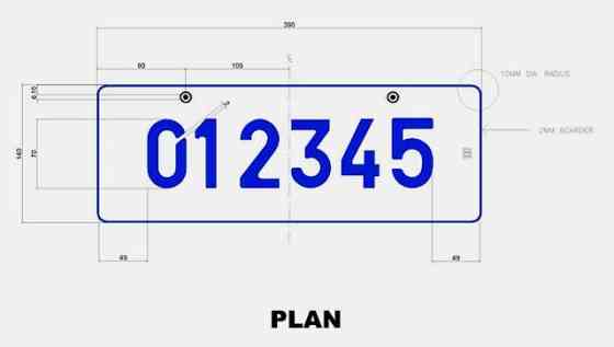 On a silver (license) plate image