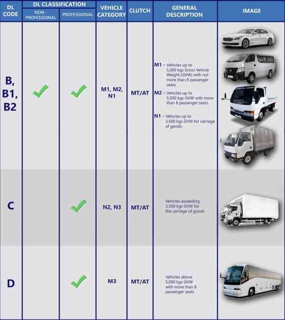 What can you drive under the new license codes? image