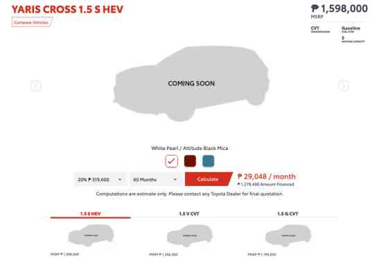 2024 Toyota Yaris Cross starts at PHP 1.199M; Hybrid available image