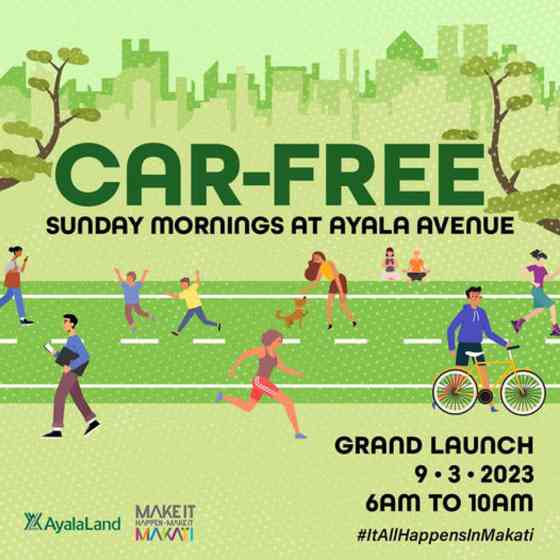 Ayala Avenue closed to traffic every Sunday morning in September image