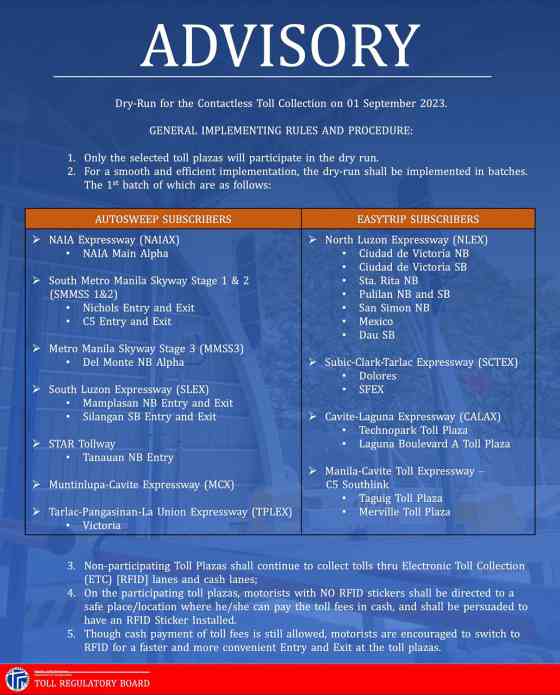 NLEX Balintawak is RFID only starting October 15 image