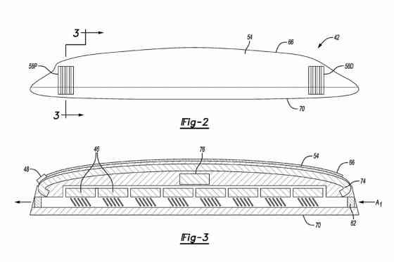 Ford patents 'top load' aux battery pack image