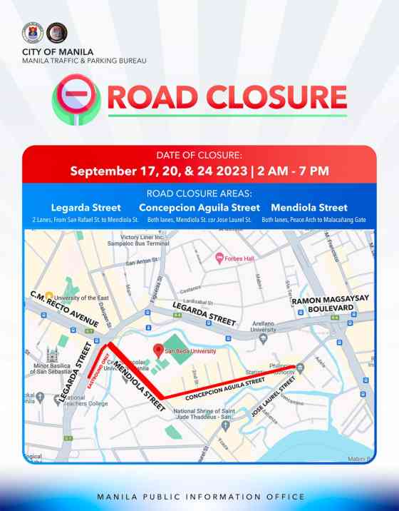 University Belt in Manila closed for 2023 bar exams image