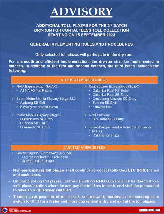 NLEX Balintawak is RFID only starting October 15 image