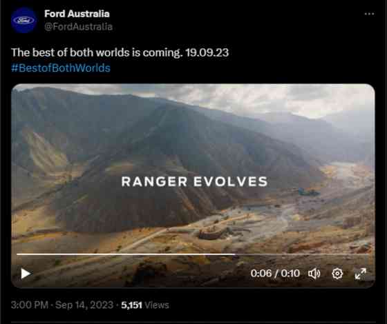 2024 Ford Ranger hybrid will debut on September 19 image