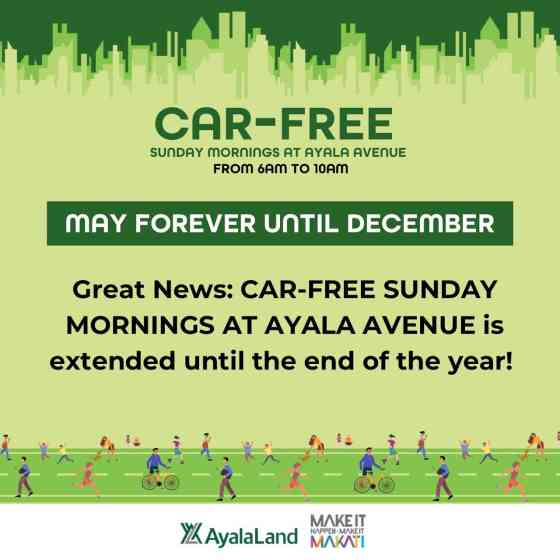 Car-free Sundays on Ayala Avenue extended until end of 2023 image