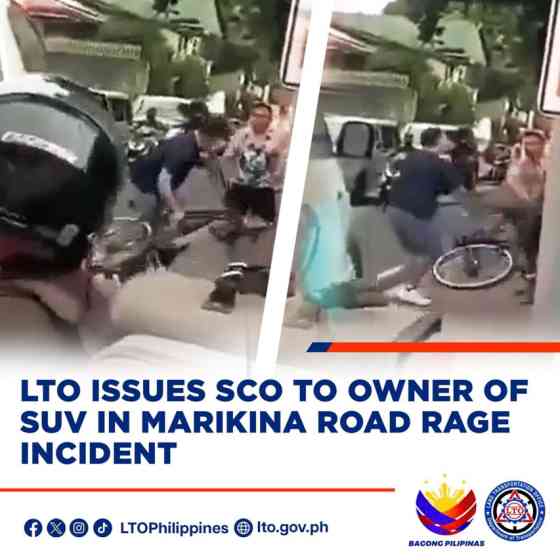 LTO summons SUV driver seen on new viral road rage video image