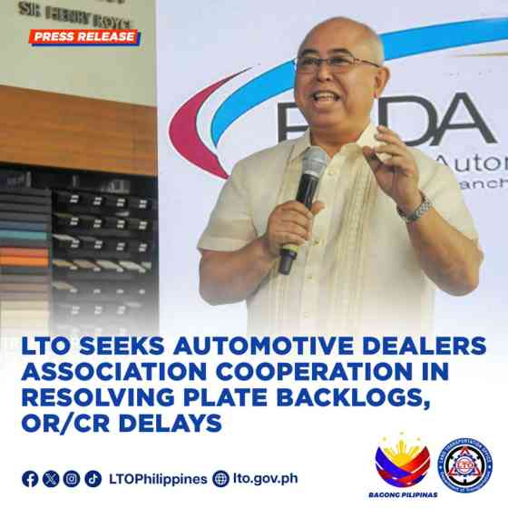 LTO seeks cooperation of dealers to resolve backlogs image