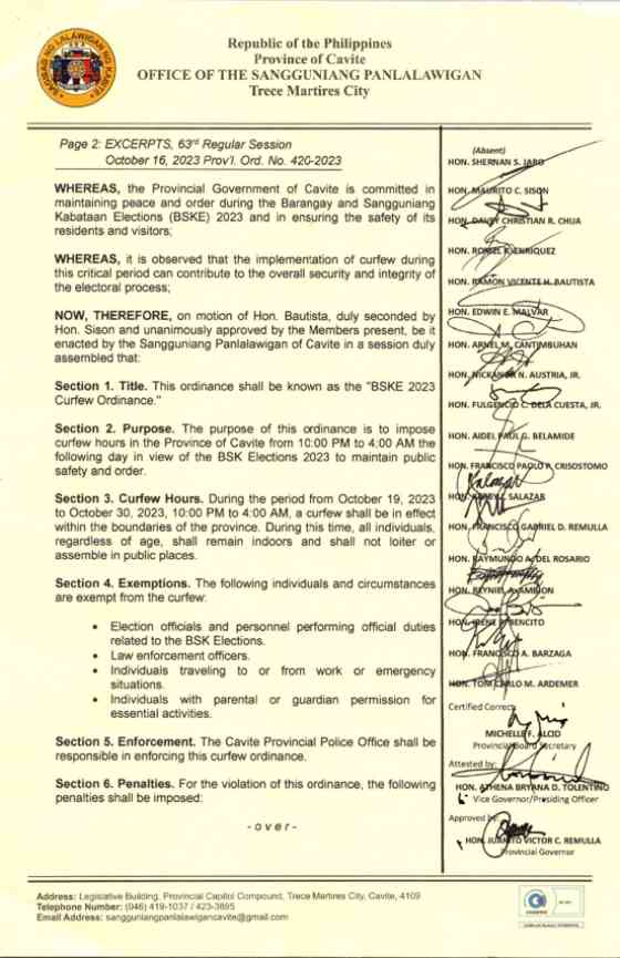 ICYMI: Cavite-wide curfew in effect, no age exemption image