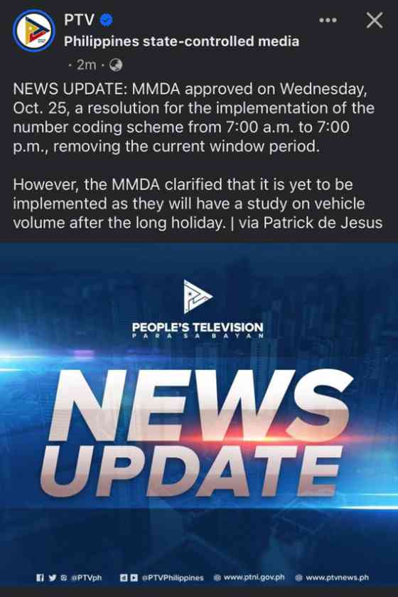 MMDA wants coding window removed but&hellip; image