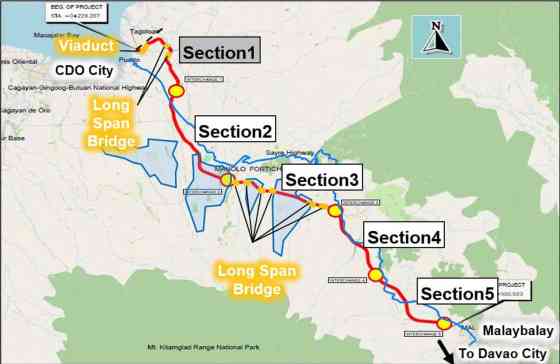DPWH proposing 65-km super highway connecting Davao with CDO image