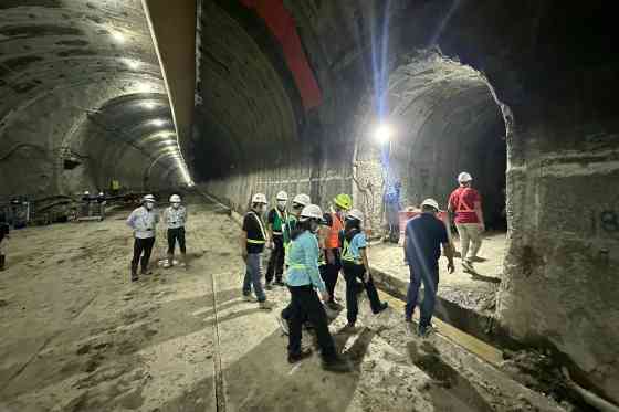 LOOK: Work on 2.3-km Davao City Bypass Twin Tunnel is going well image
