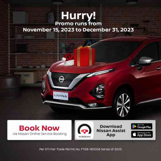 Nissan PH offering discount on select parts until Dec 31, 2023 image