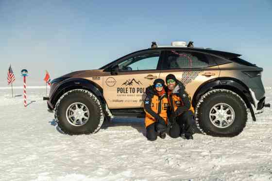 Nissan Ariya EV successfully conquers North-South Pole drive image