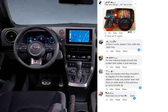 HOLD 2024 Toyota GR Yaris: The internet has mixed feelings about the dashboard image