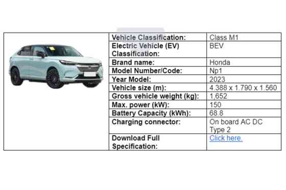 Honda e:NP1 appears at PH BEV list; launch soon? image