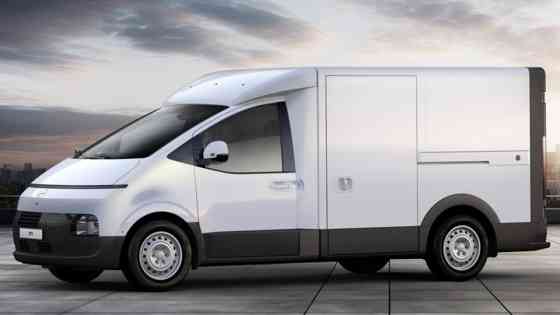 Hyundai ST-1 is a commercial EV with Staria face image