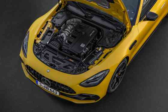 Mercedes-AMG adds RWD, electric turbo-four to GT coupe image