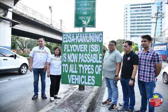 EDSA Kamuning Flyover Southbound reopens ahead of schedule image