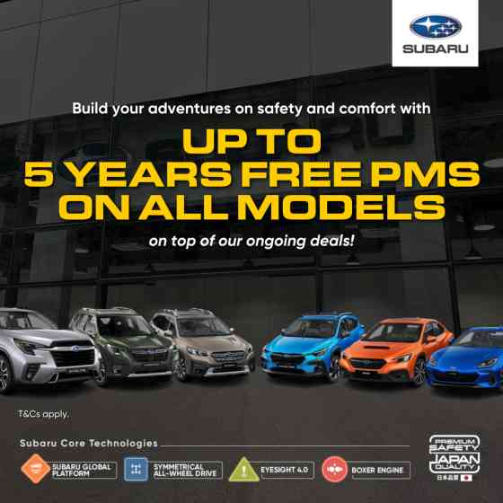 Subaru PH now offering free PMS package for all models image