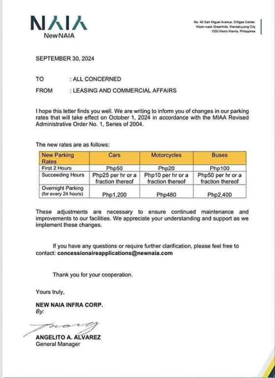 Why is SMC's New NAIA allowed jack up overnight car park fees? image