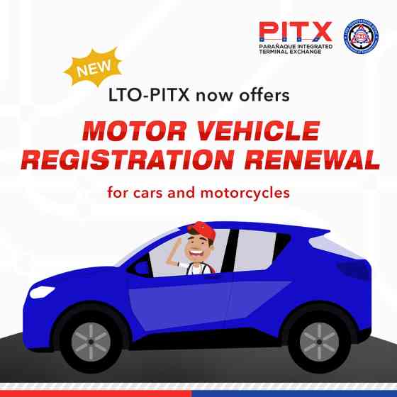 You can now renew your vehicle registration at LTO PITX image