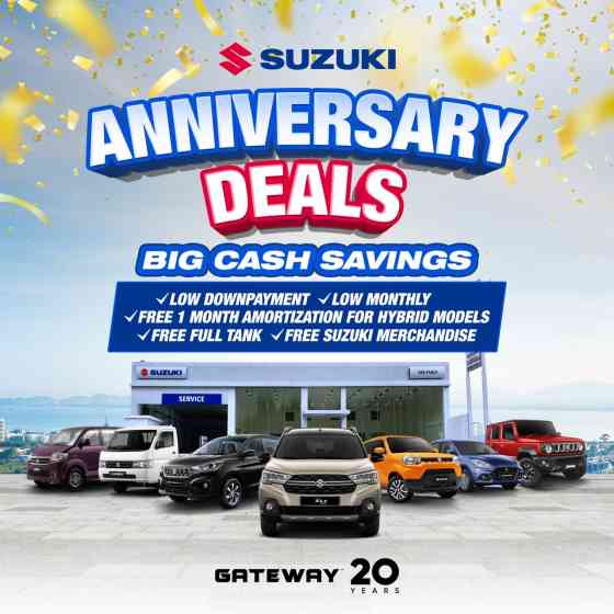Suzuki Auto San Pablo offers special anniversary deals image