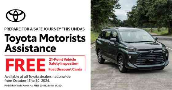 Toyota PH offers free vehicle inspection for upcoming Undas break image