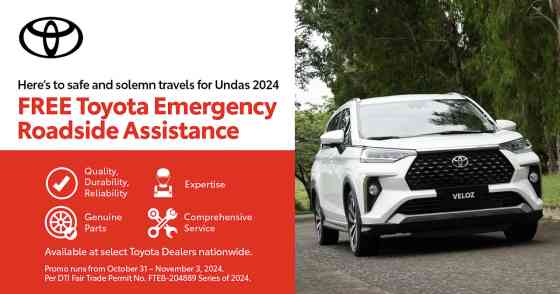 Toyota PH offers free emergency roadside assistance image