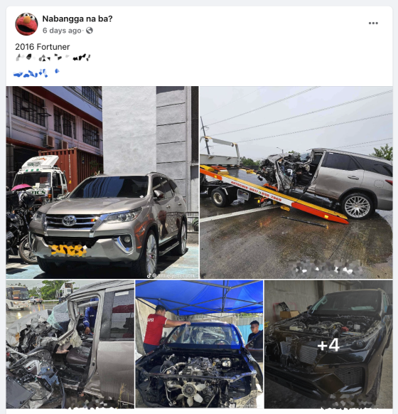 Buyer Beware: FB group posts crashed cars in PH image