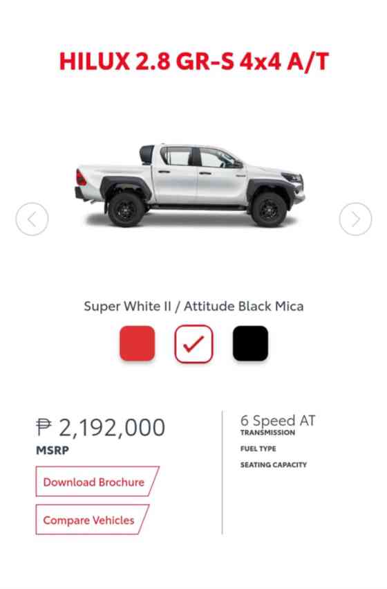 Apparently, Toyota PH isn't selling Hilux GR-S right now Apparently, Toyota PH isn't selling Hilux GR-S right now image