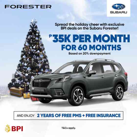 Subaru PH launches exclusive BPI holidays deals for Forester, Crosstrek image
