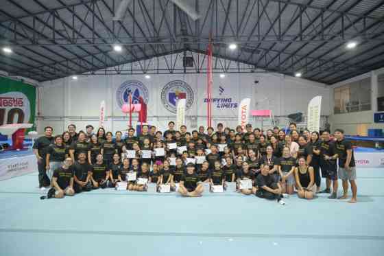 Toyota PH, Carlos Yulo team up for gymnastics camp Toyota PH, Carlos Yulo team up for gymnastics camp image