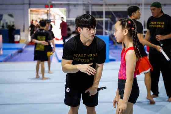Toyota PH, Carlos Yulo team up for gymnastics camp Toyota PH, Carlos Yulo team up for gymnastics camp image