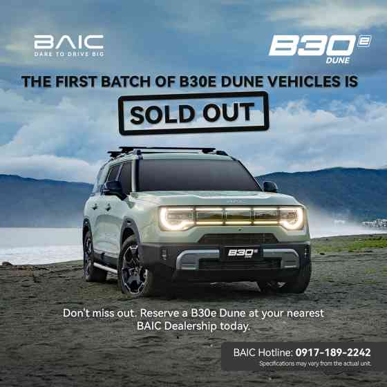 BAIC PH brings new batch of B30e Dune after first units sold out image
