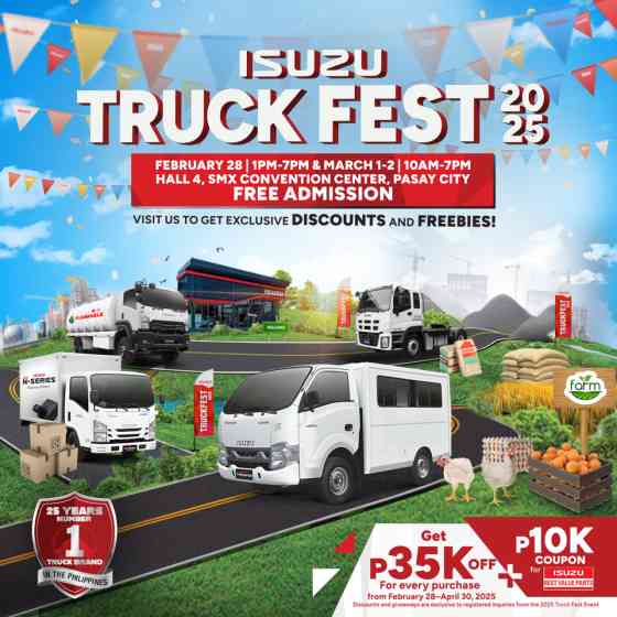 2025 Isuzu Truck Fest starts Feb 28 at SMX Convention Center image