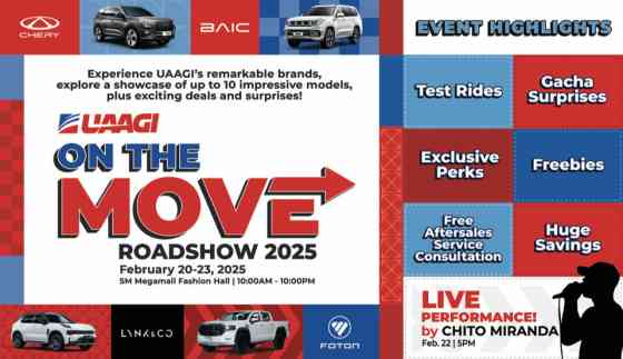 UAAGI On The Move goes to SM Megamall Feb 20-23 image