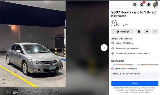 Segunda Mano: What cars can you buy for PHP 350K? image