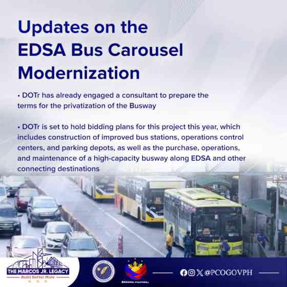 Gov&rsquo;t eyes privatizing EDSA busway image