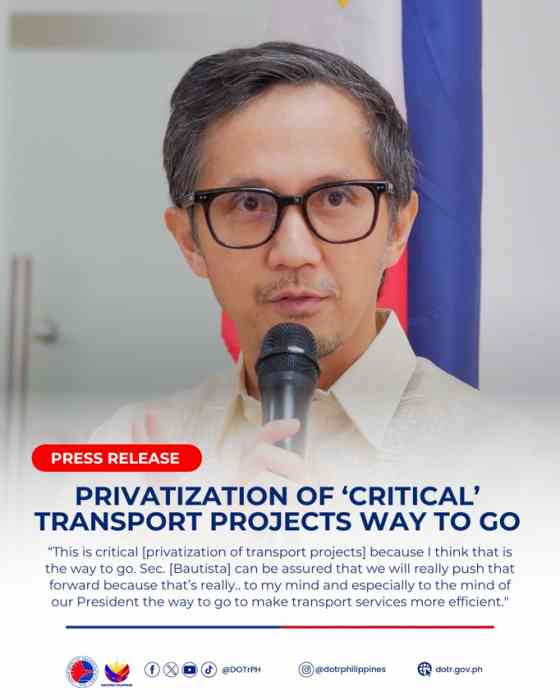 DOTr: privatization of transportation projects &lsquo;way to go&rsquo; image