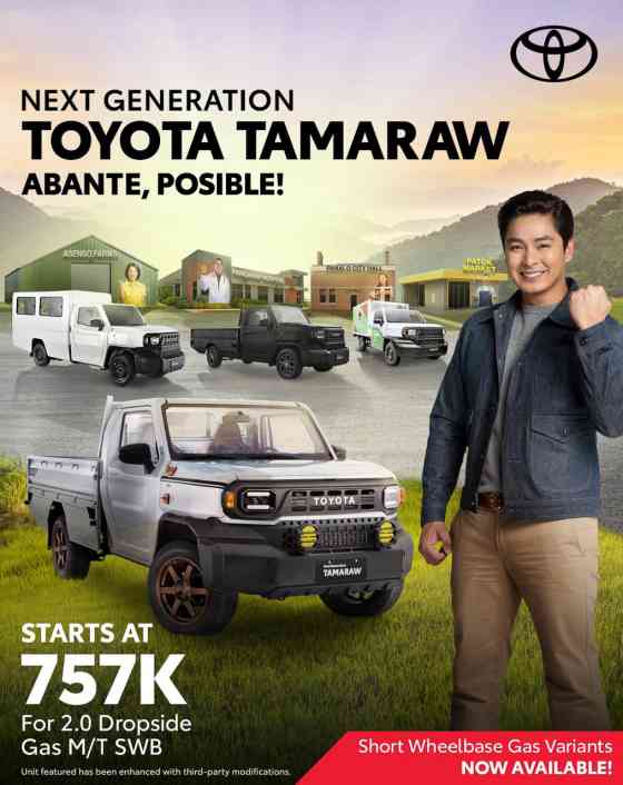 2025 Toyota Tamaraw SWB starts at PHP 757,000 image