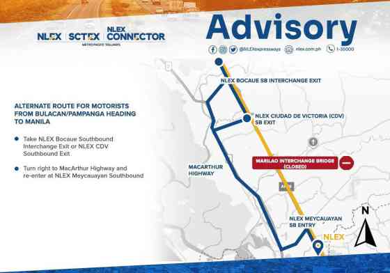 NLEX Marilao Interchange Bridge repair will take about 2-3 weeks image