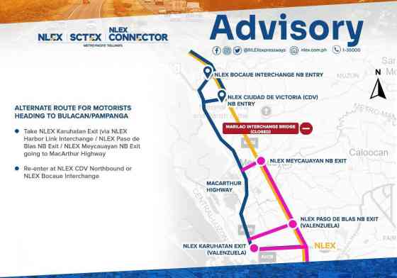 NLEX Marilao Interchange Bridge repair will take about 2-3 weeks image
