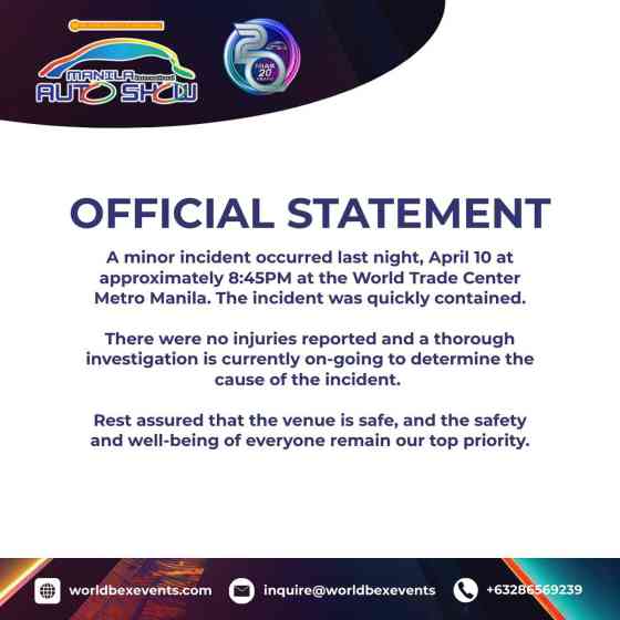 MIAS fire incident: Organizers assure public 2025 event is safe image