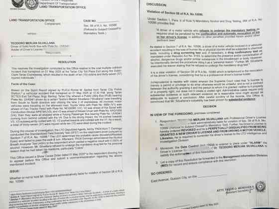 Permanent driving ban for bus driver in fatal SCTEX accident image