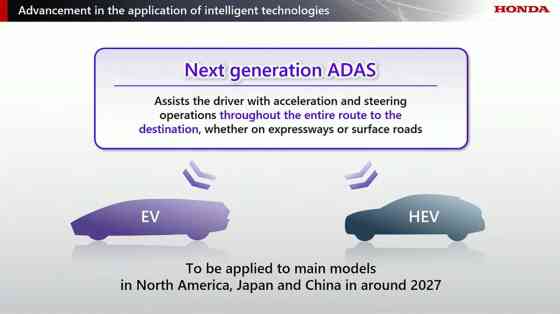 Honda confirms next-gen e:HEV, ADAS system image