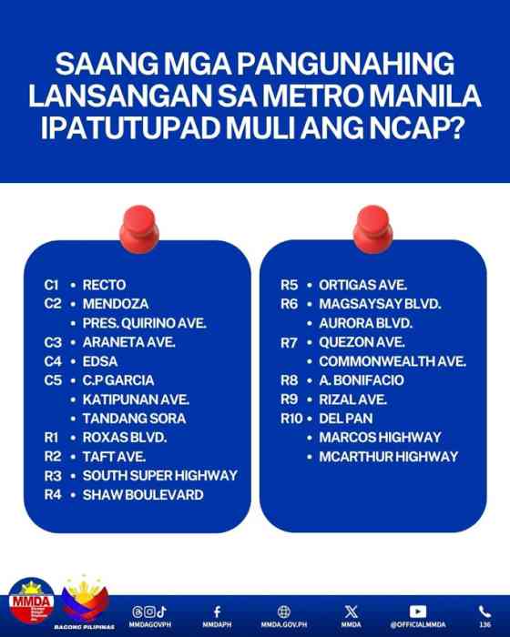 MMDA: NCAP resumes May 26, EDSA & C-5 affected image