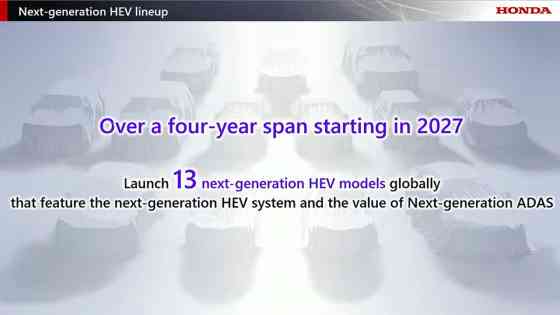 Honda to launch 13 next-gen HEV models in 2027 image