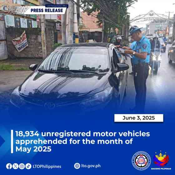 LTO nets nearly 19K unregistered vehicles during May ops image
